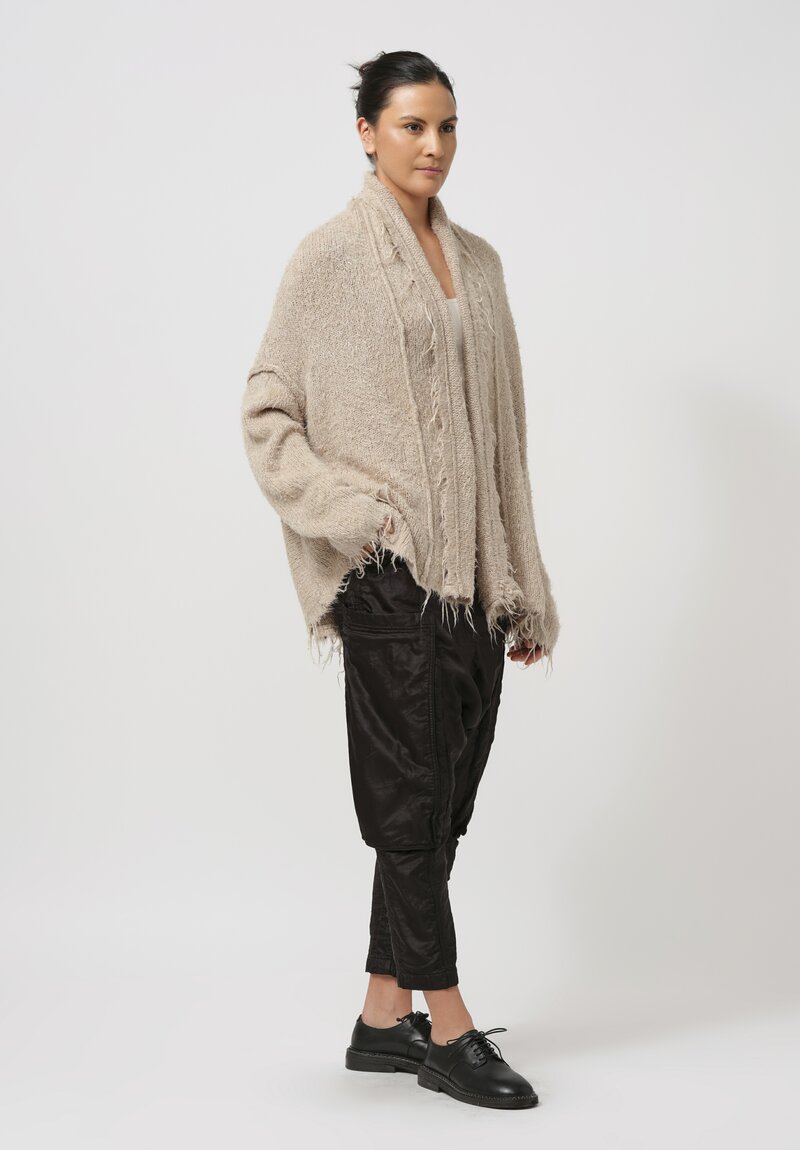 Rundholz Silk Cardigan in Dust