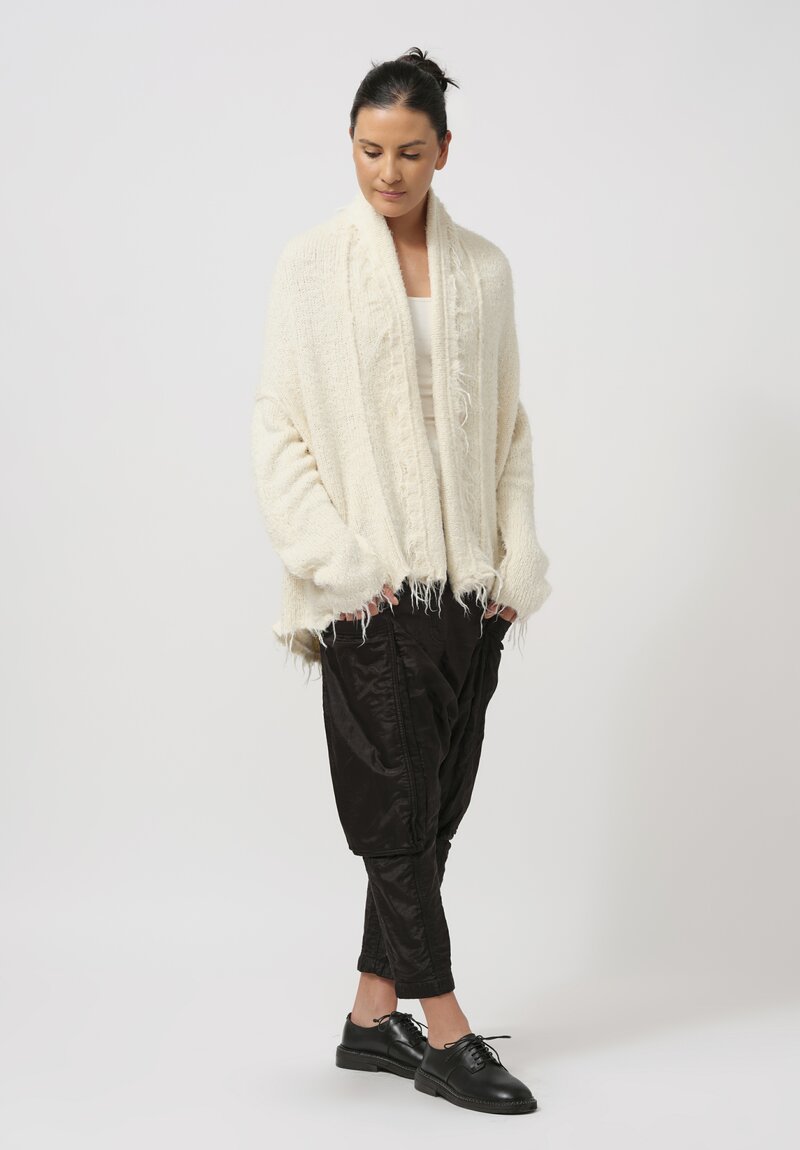 Rundholz Silk Cardigan in Galaxy Cream