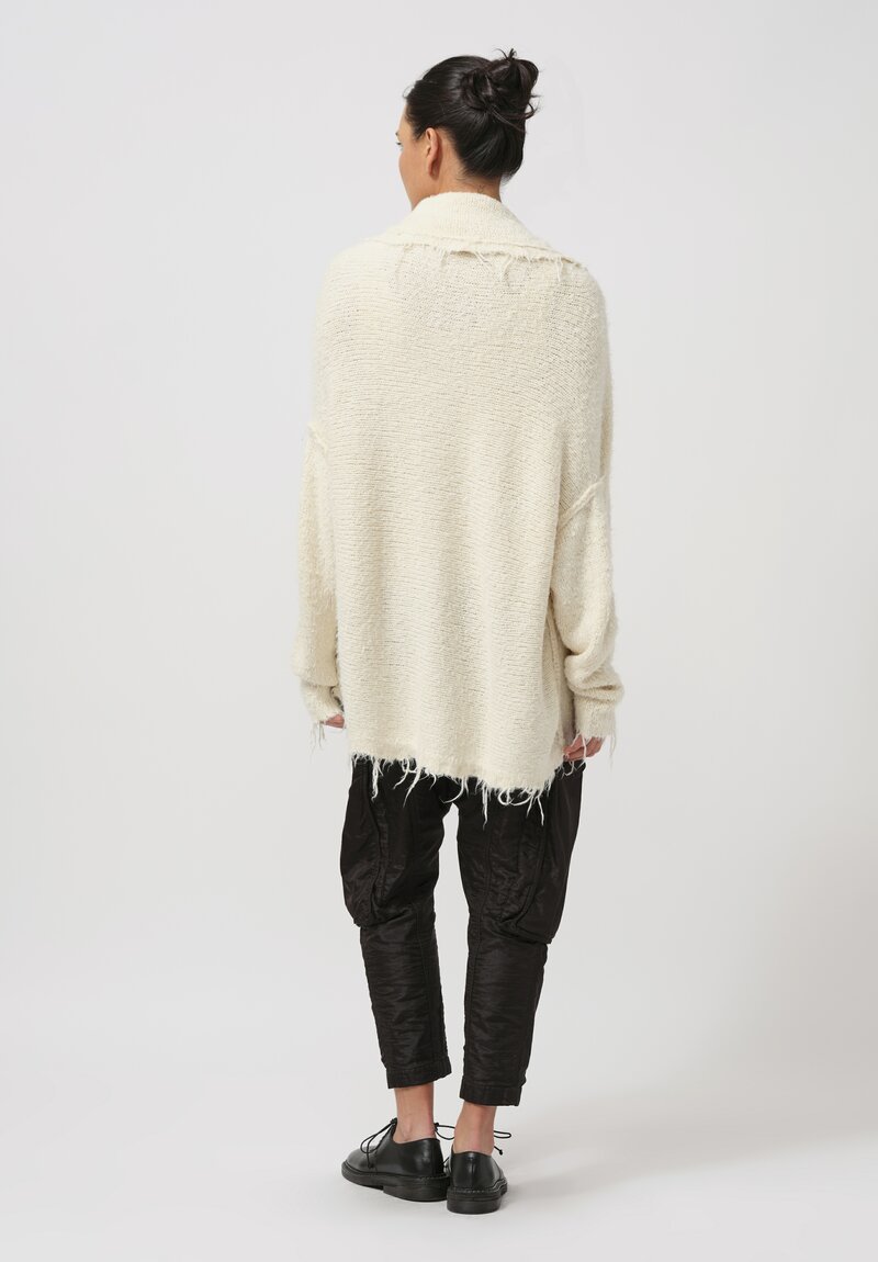 Rundholz Silk Cardigan in Galaxy Cream