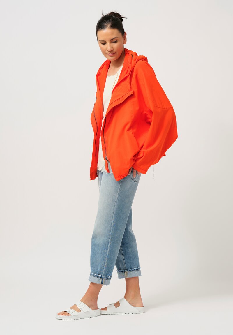 Rundholz DIP Hooded Cotton Jacket in Mandarin