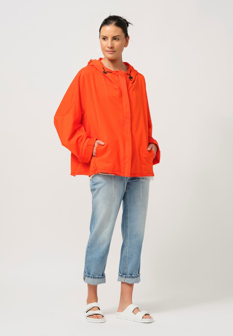 Rundholz DIP Hooded Cotton Jacket in Mandarin