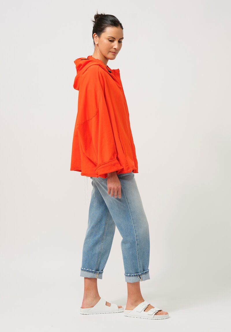 Rundholz DIP Hooded Cotton Jacket in Mandarin