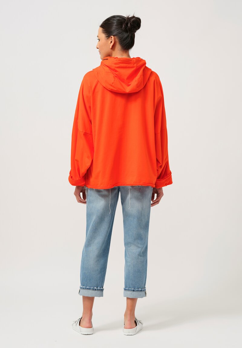 Rundholz DIP Hooded Cotton Jacket in Mandarin