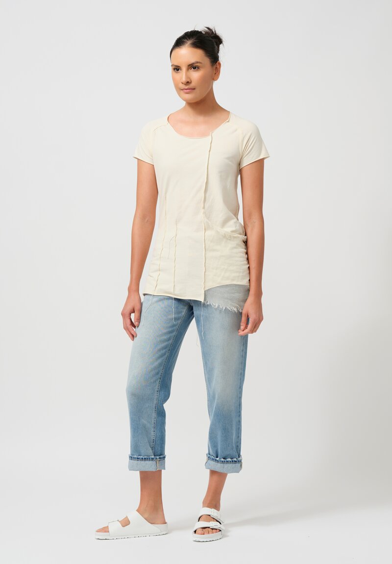 Rundholz DIP Cotton T-Shirt in Greige Cream