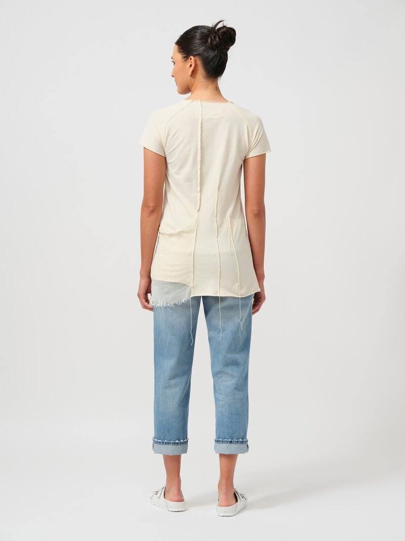 Rundholz DIP Cotton T-Shirt in Greige Cream