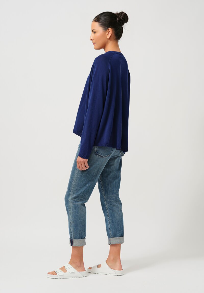 Rundholz DIP Cotton Pullover in Ocean Blue