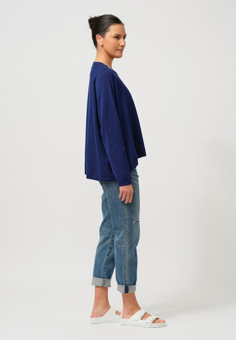 Rundholz DIP Cotton Pullover in Ocean Blue