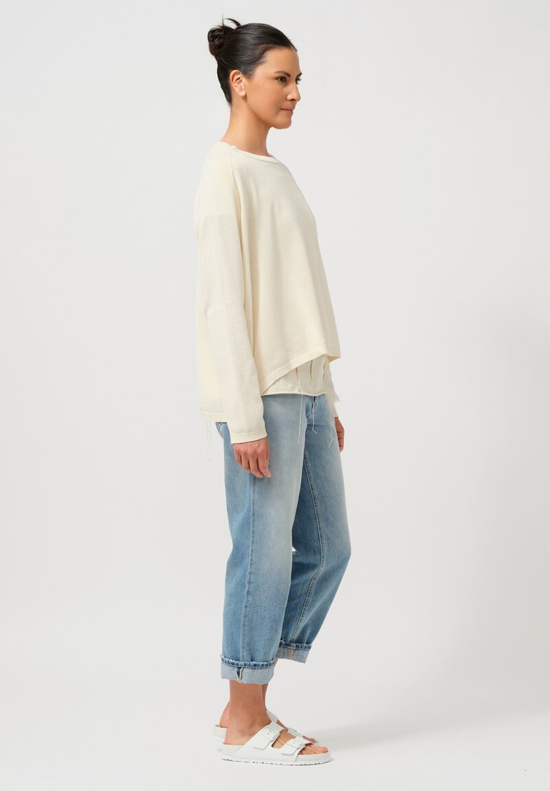 Rundholz DIP Cotton Pullover in Greige Cream