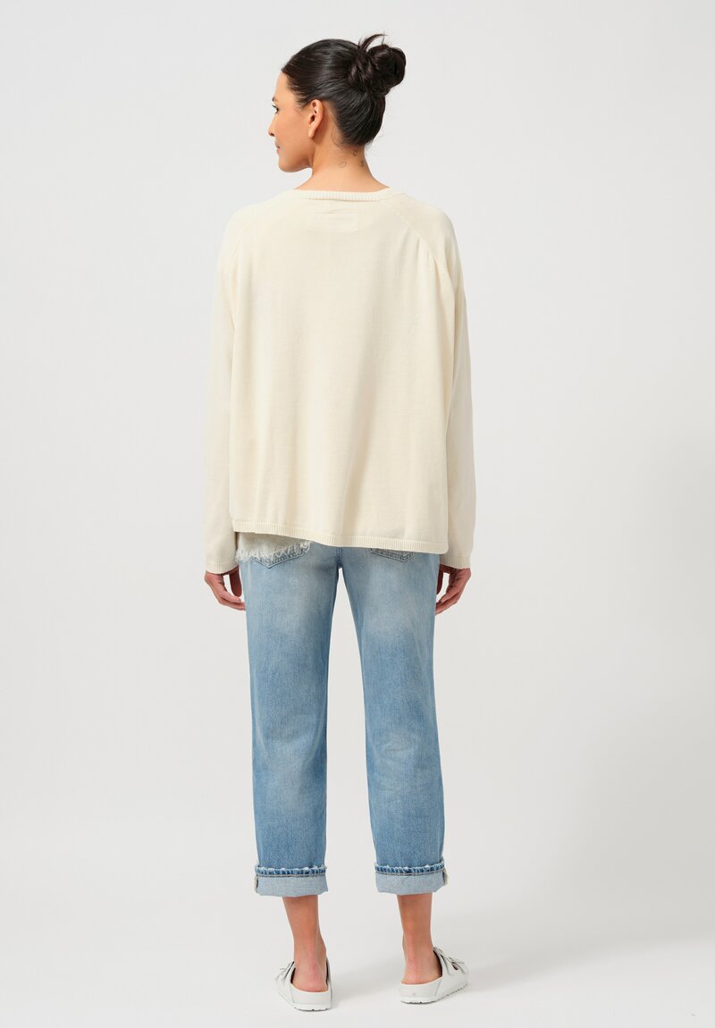 Rundholz DIP Cotton Pullover in Greige Cream