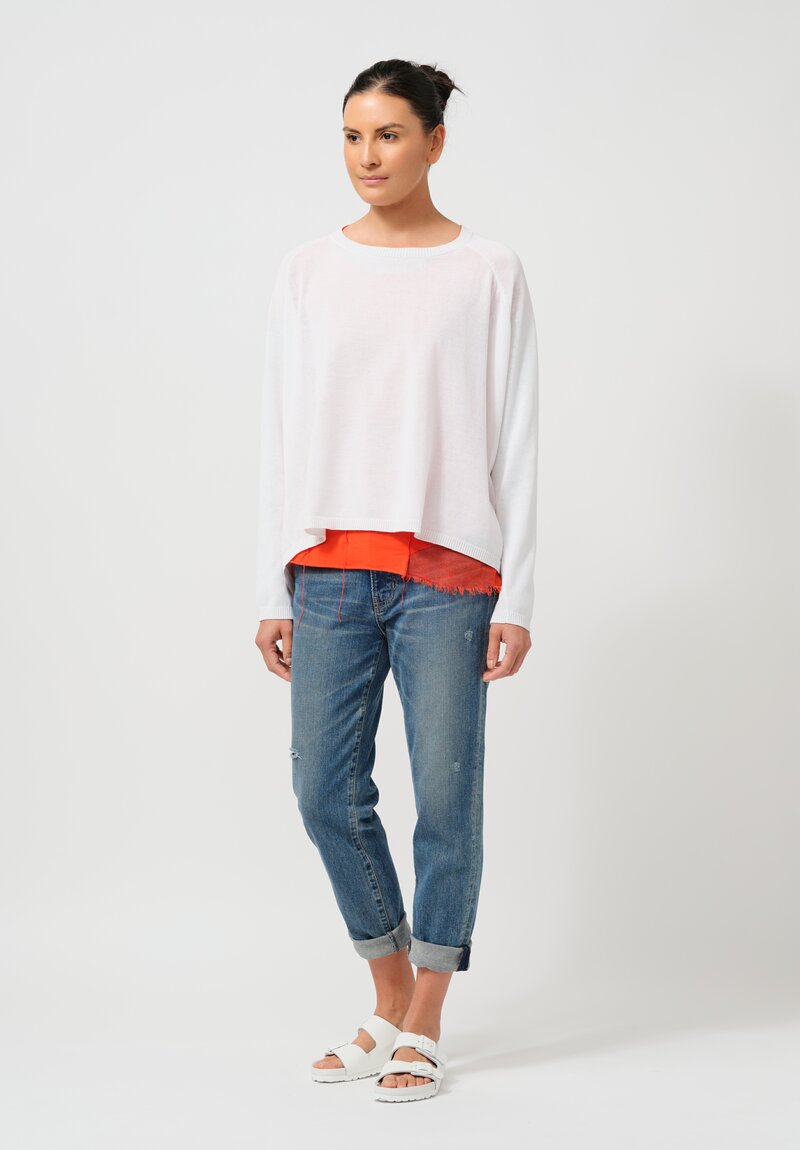 Rundholz DIP Cotton Pullover in White