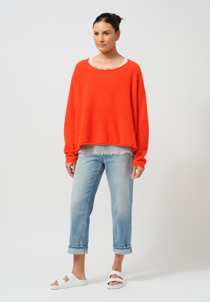 Rundholz DIP Raccoon Pullover in Mandarine