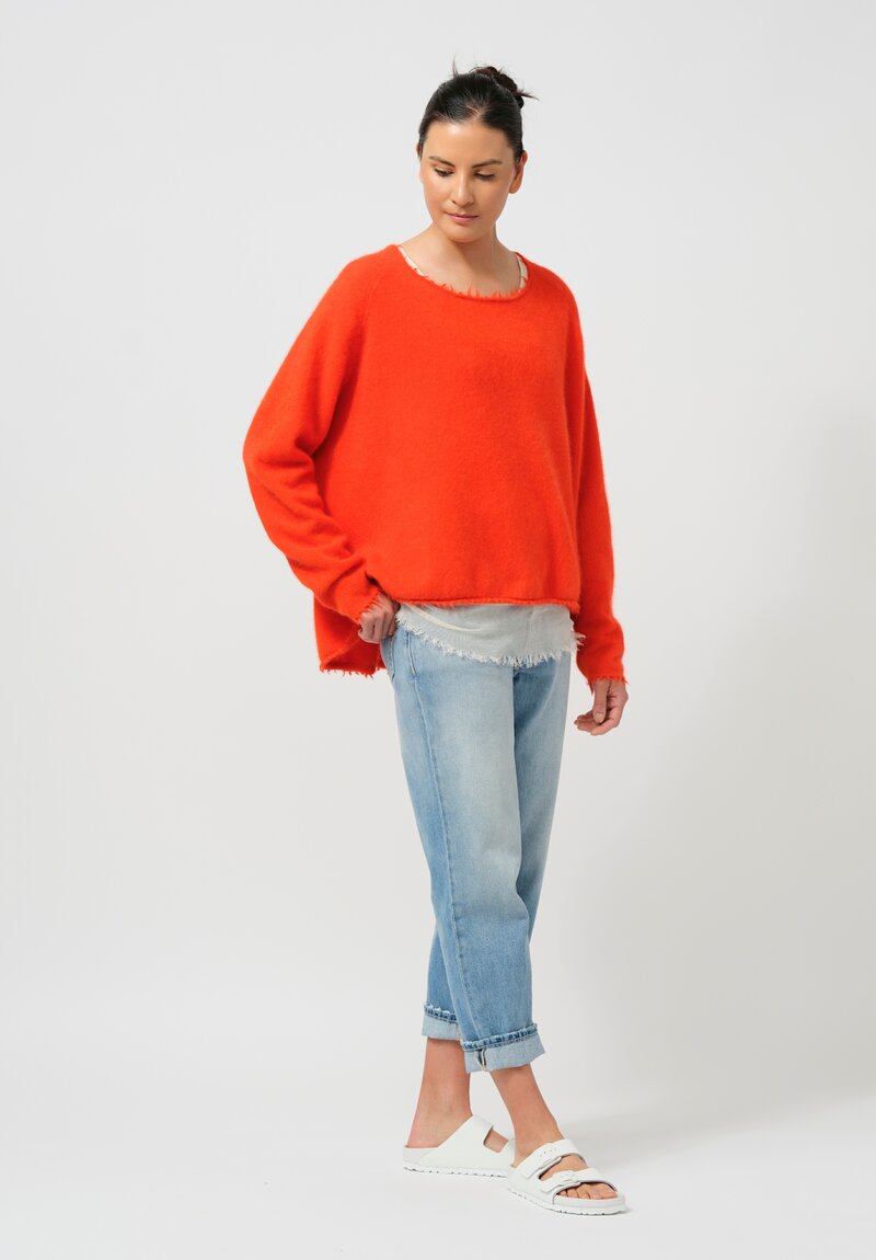 Rundholz DIP Raccoon Pullover in Mandarine