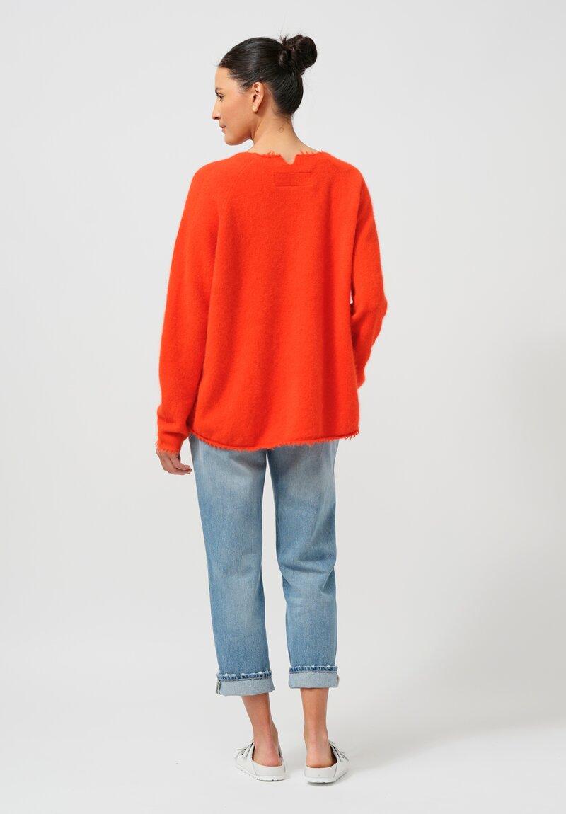 Rundholz DIP Raccoon Pullover in Mandarine