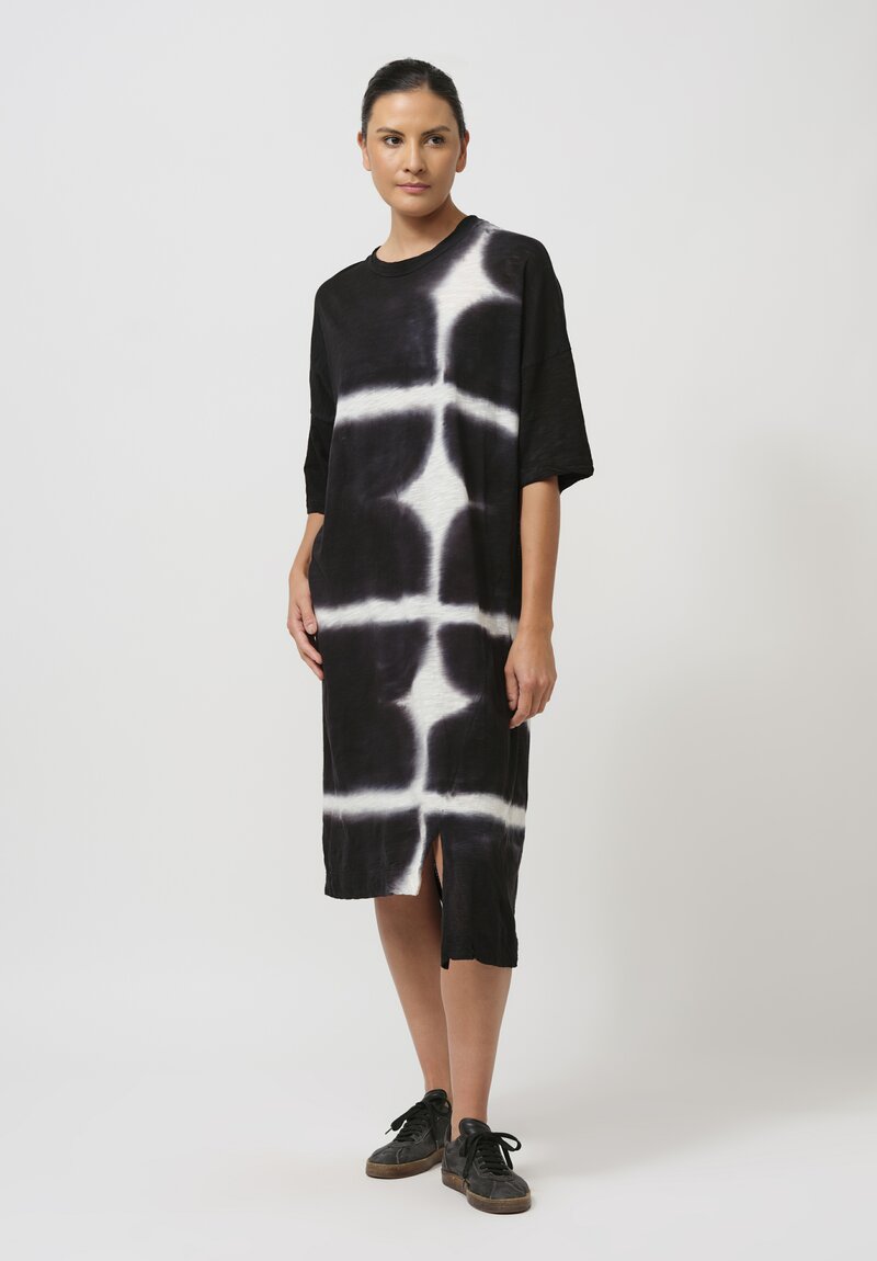 Gilda Midani Cotton Super Midi Dress in Black Star