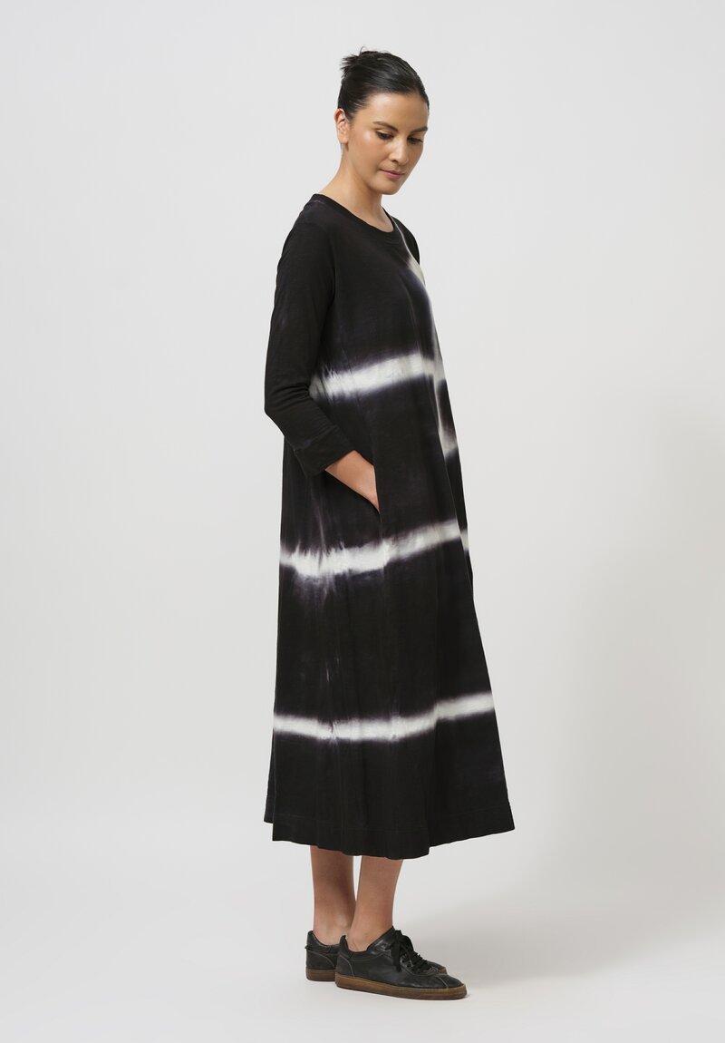 Gilda Midani Cotton Maria Long Sleeve Dress in Black Star