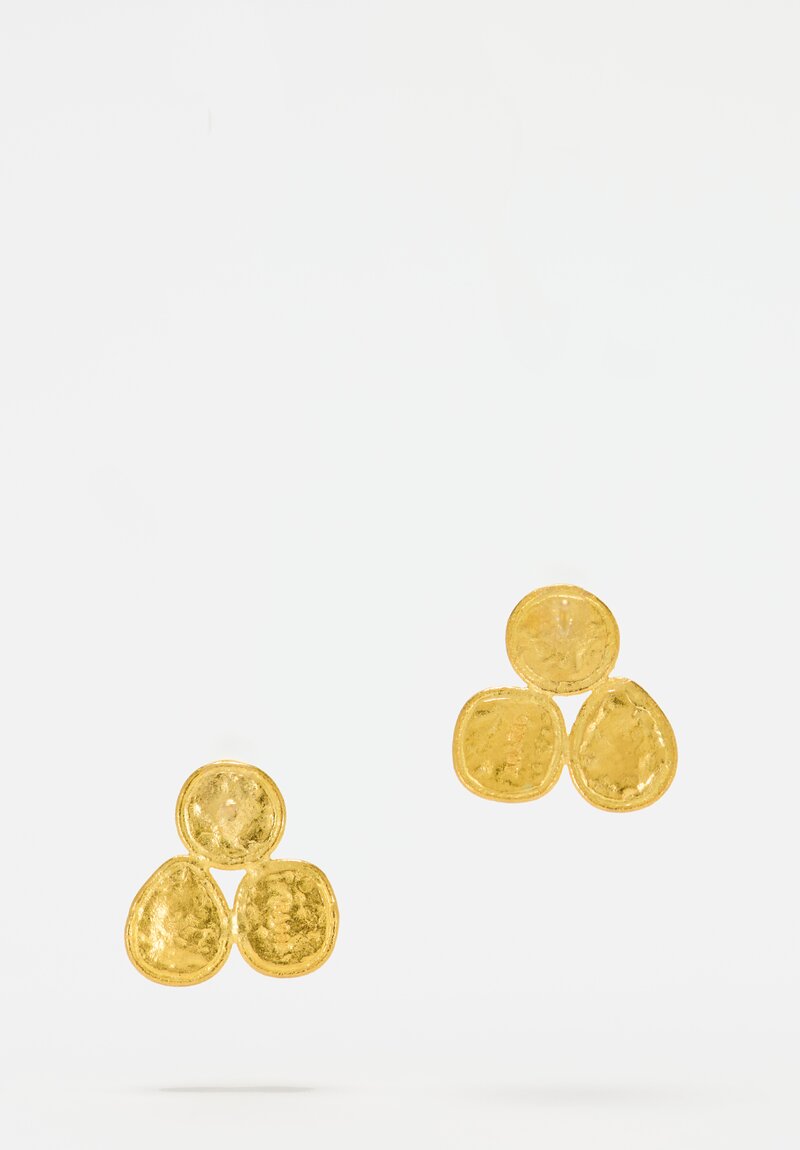 Ara Collection 24K & Natural Diamond Earrings