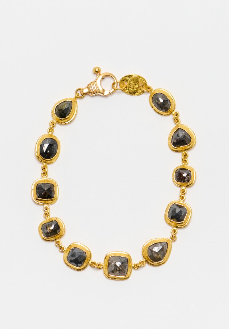 Ara Collection 24K & Natural Diamond Bracelet