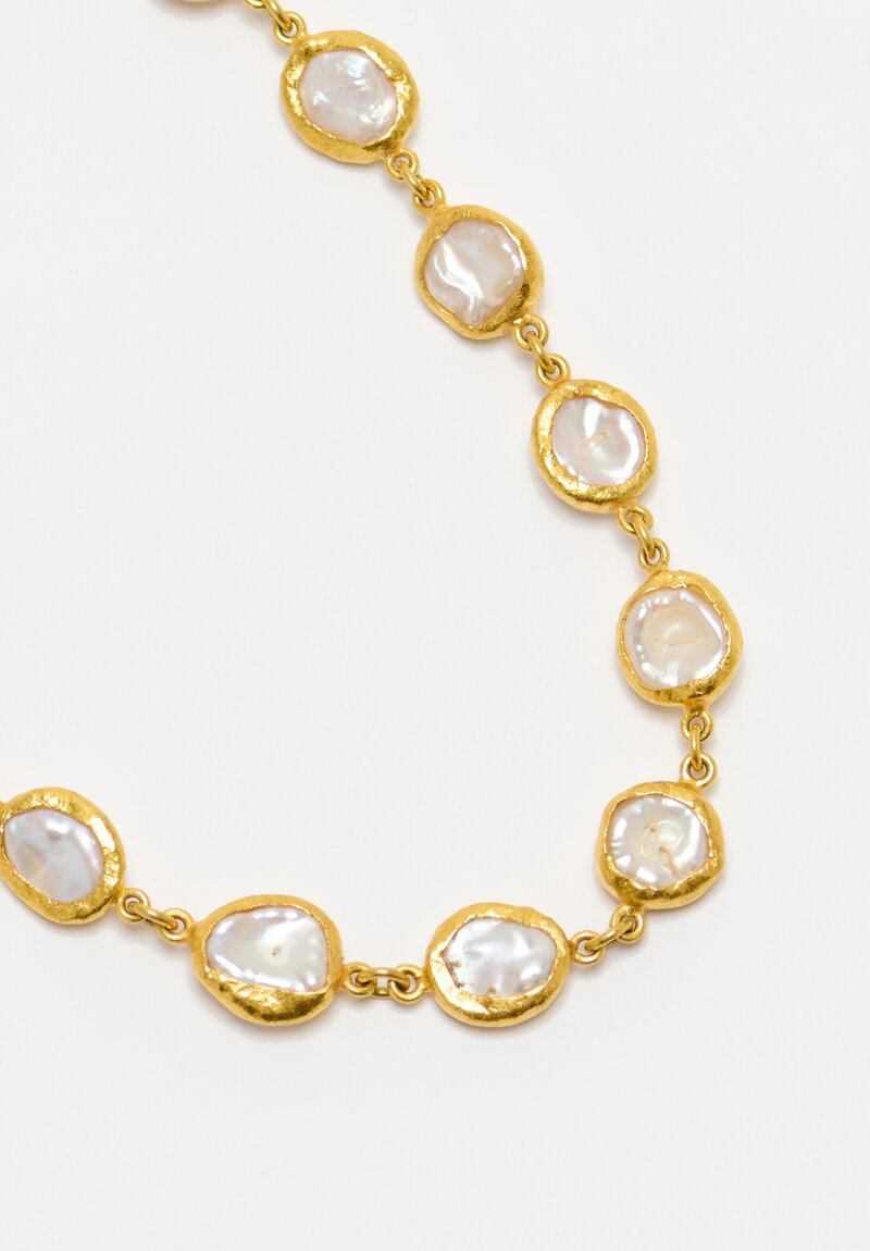 Ara Collection 24K Pearl Bracelet