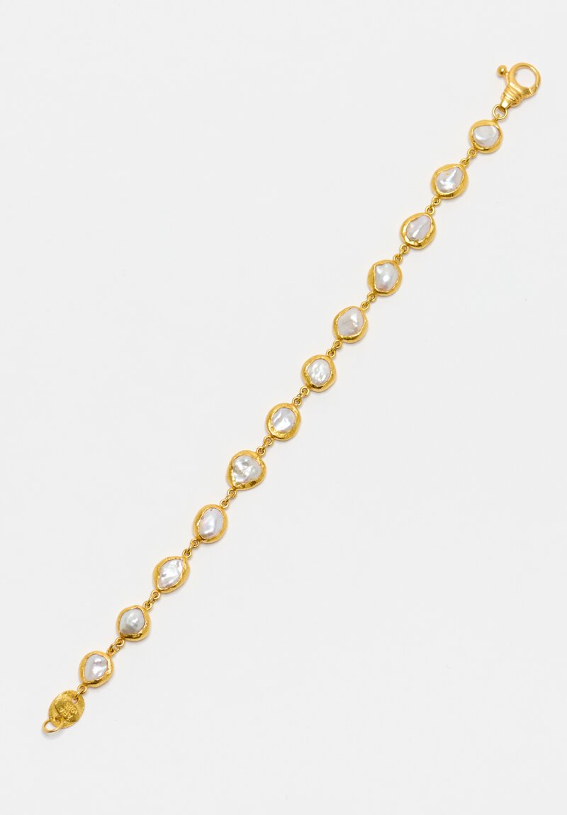 Ara Collection 24K Pearl Bracelet