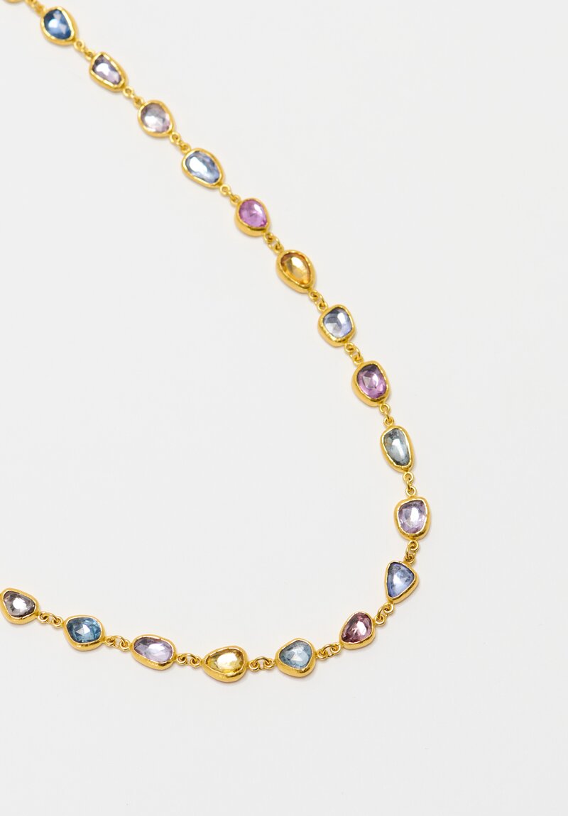 Ara Collection 24K Sapphire Mélange Opera Necklace