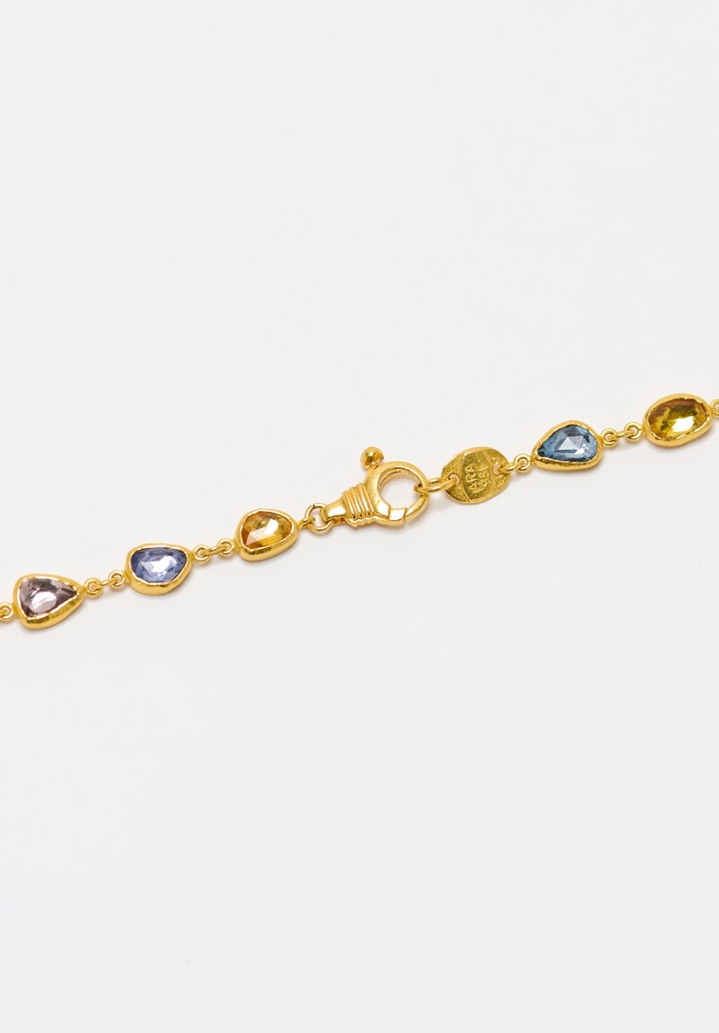 Ara Collection 24K Sapphire Mélange Opera Necklace