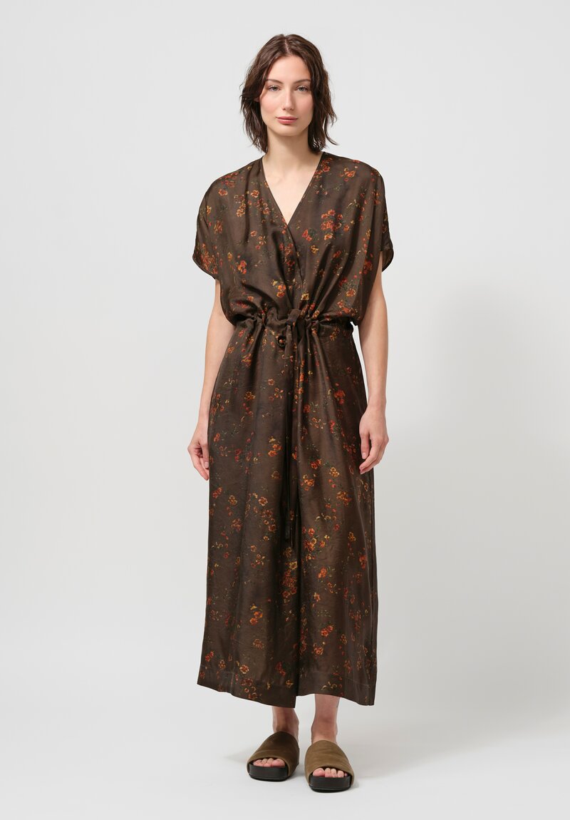 Uma Wang Acre Dress in Hazel Brown