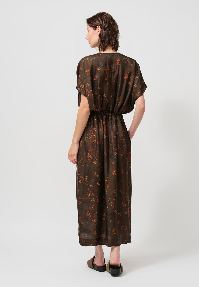 Uma Wang Acre Dress in Hazel Brown