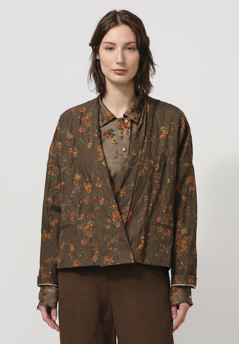 Uma Wang Cotton Klarke Jacket in Hazel Brown