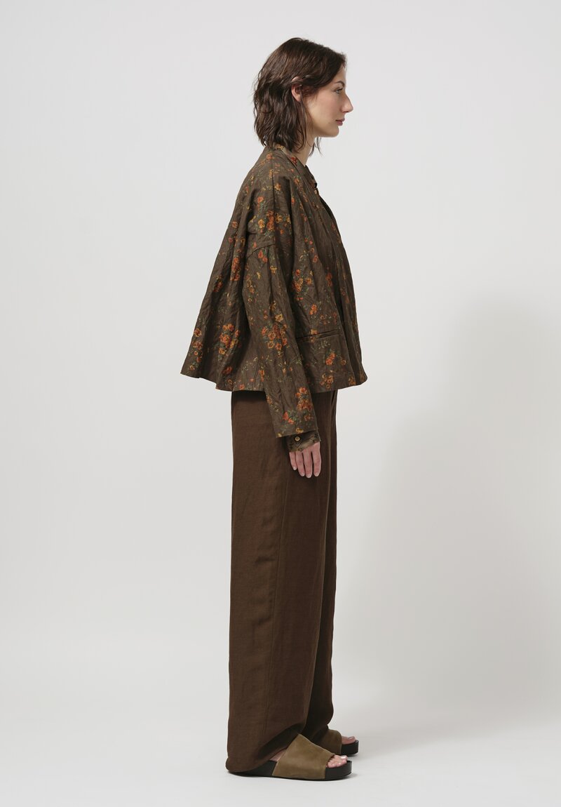 Uma Wang Cotton Klarke Jacket in Hazel Brown