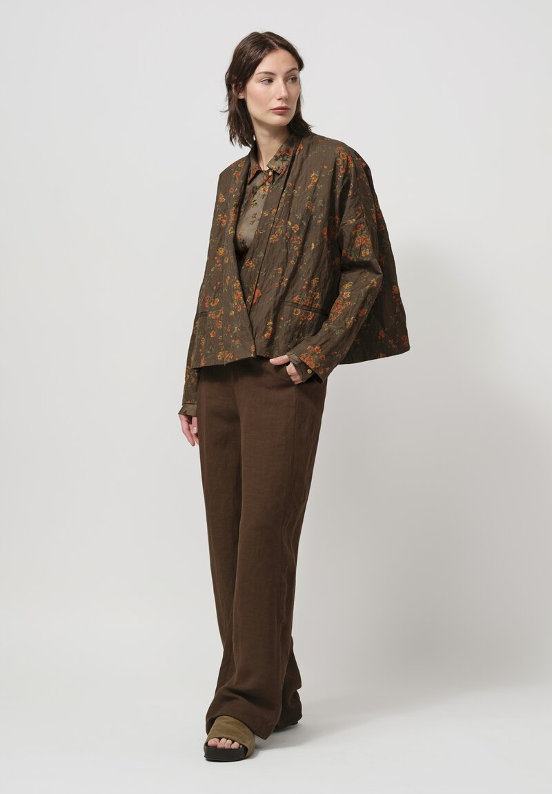 Uma Wang Cotton Klarke Jacket in Hazel Brown