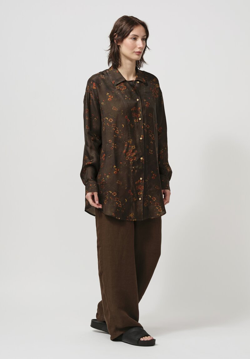 Uma Wang Tyesha Button-Down in Hazel Brown