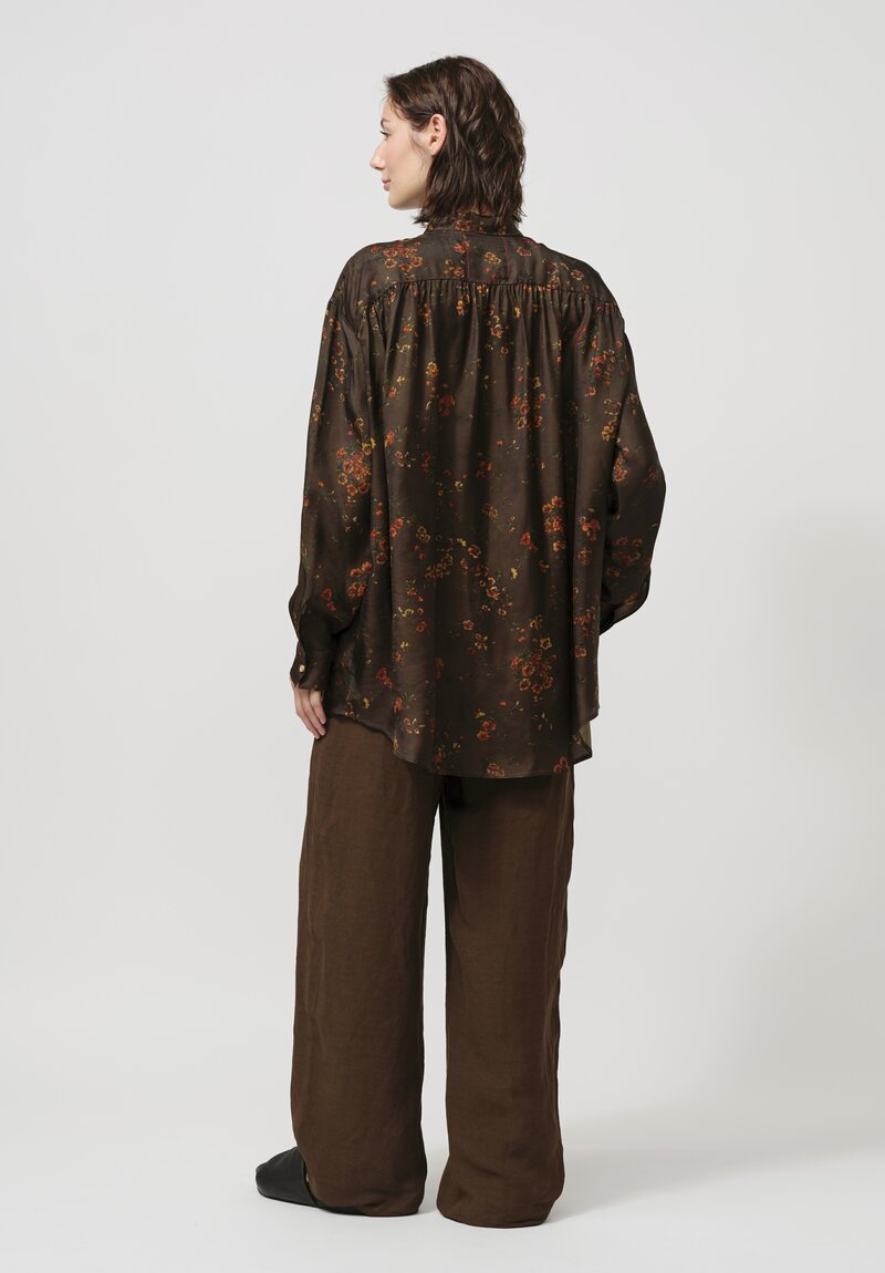 Uma Wang Tyesha Button-Down in Hazel Brown