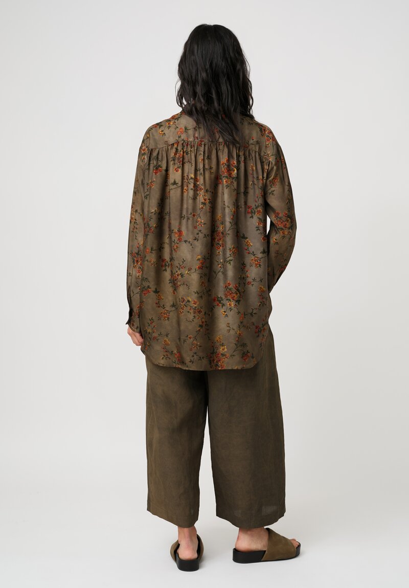 Uma Wang Tyesha Button-Down in Artichoke Green