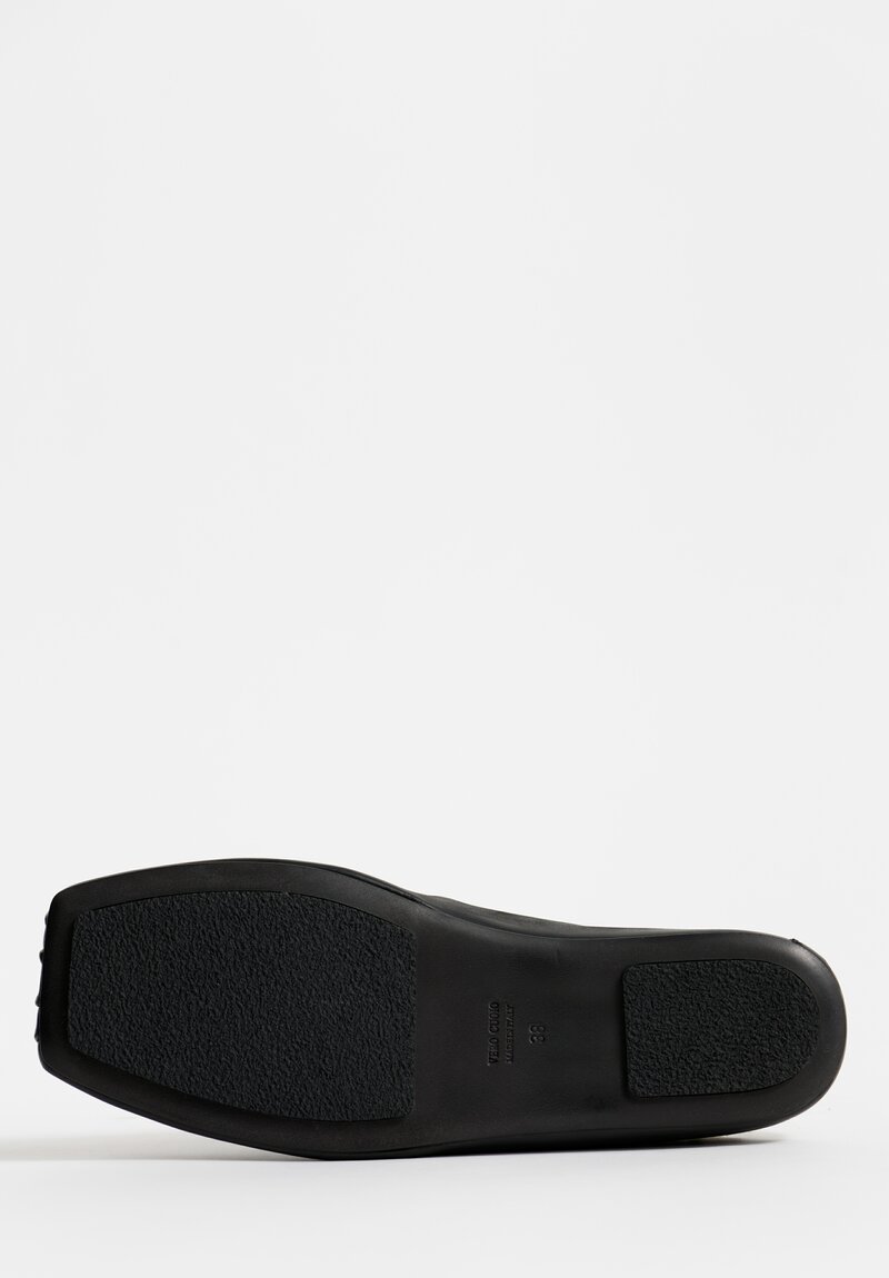 Uma Wang Leather Mules in Black