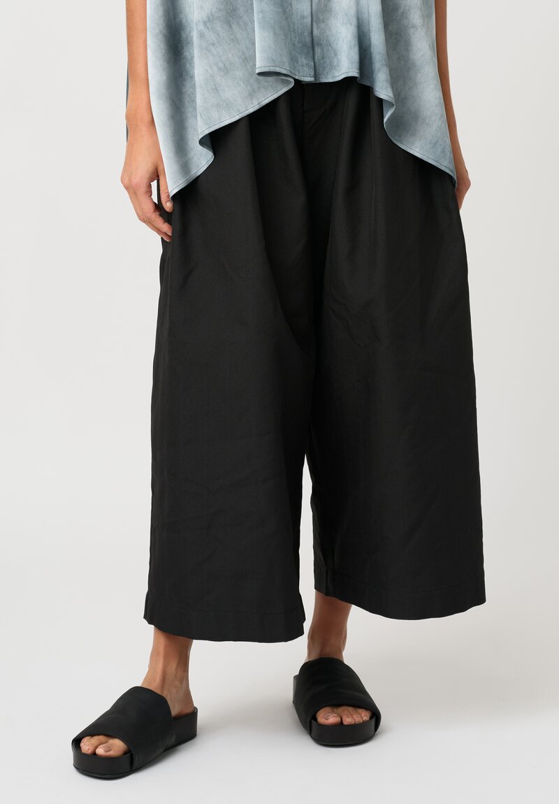 Uma Wang Poetic Pants in Black Herringbone