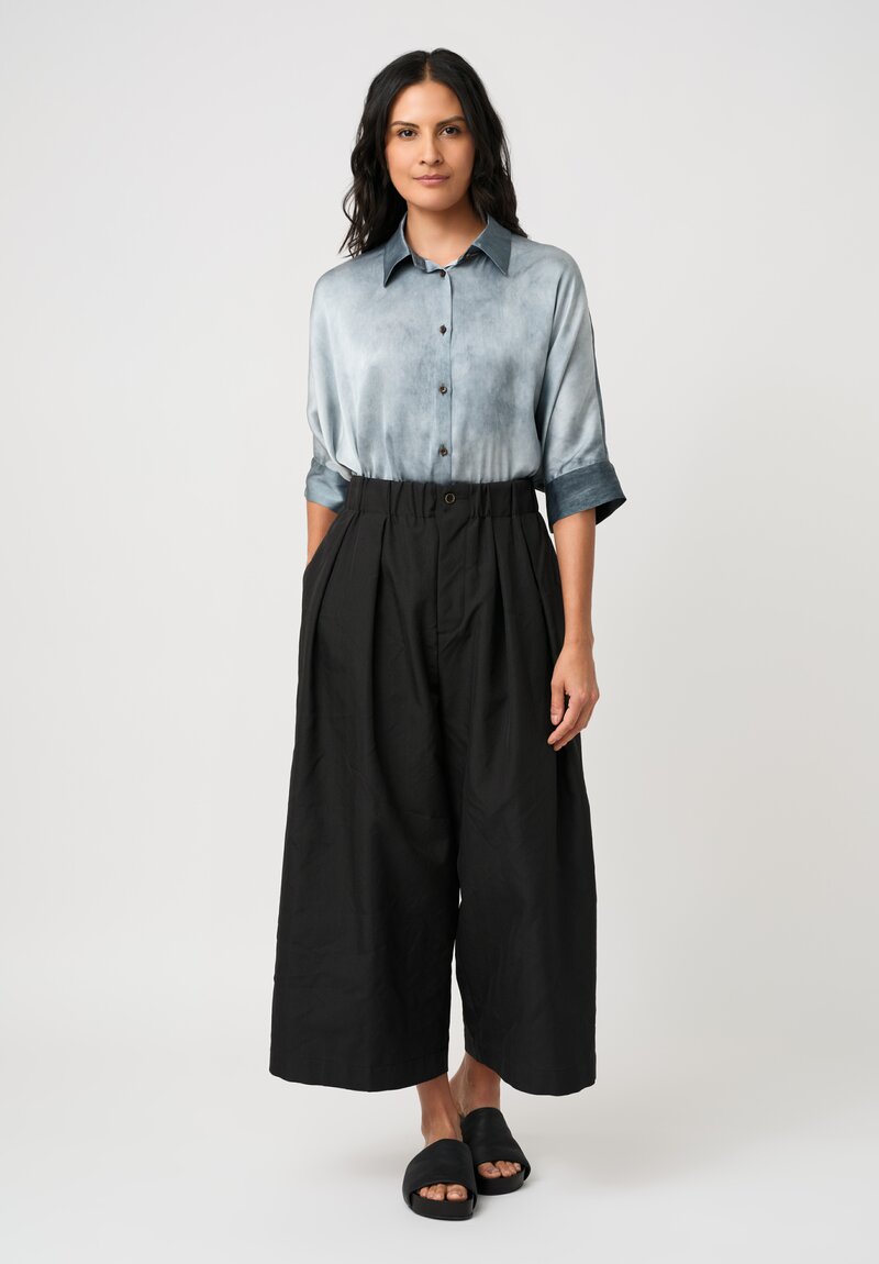 Uma Wang Poetic Pants in Black Herringbone