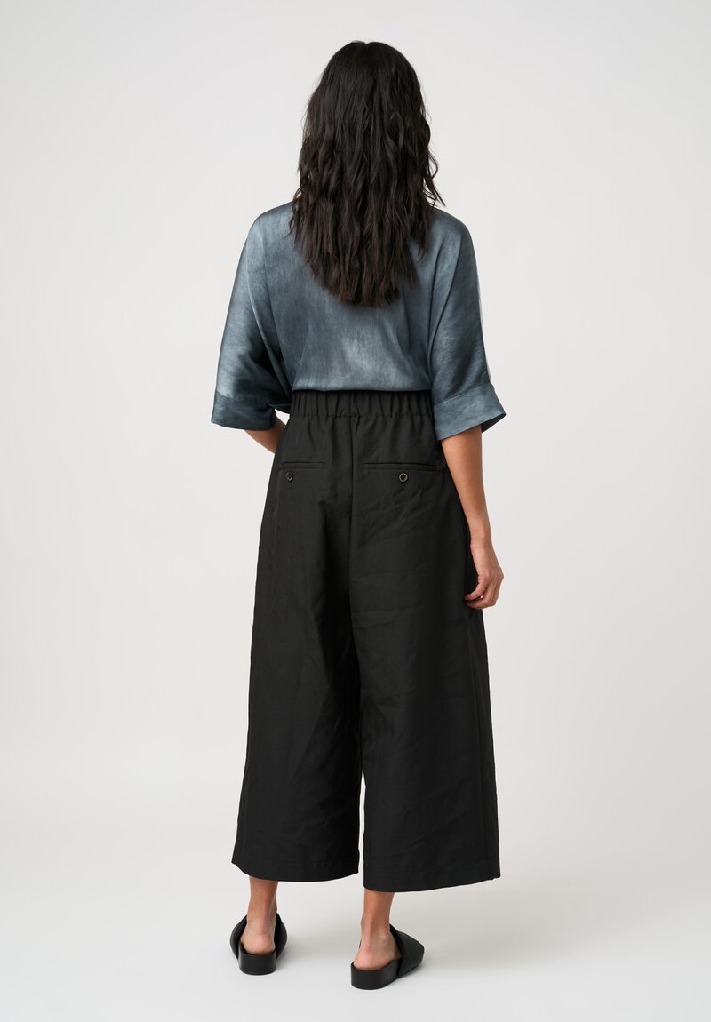 Uma Wang Poetic Pants in Black Herringbone