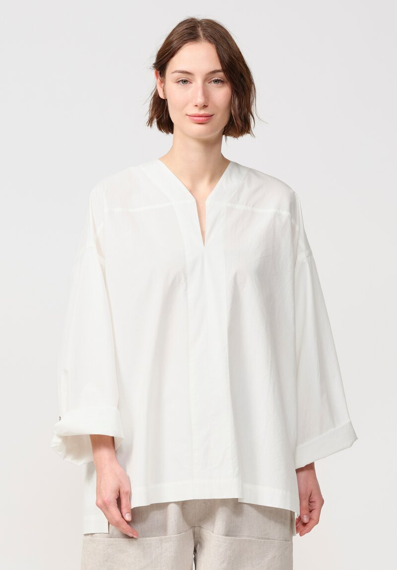Jan Jan Van Essche Cotton Hemp Poplin Long-Sleeve Tunic