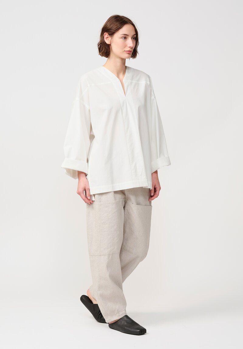 Jan Jan Van Essche Cotton Hemp Poplin Long-Sleeve Tunic