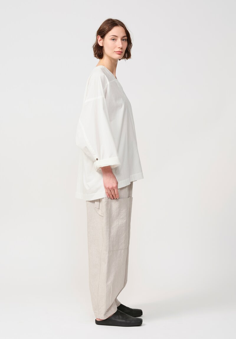 Jan Jan Van Essche Cotton Hemp Poplin Long-Sleeve Tunic