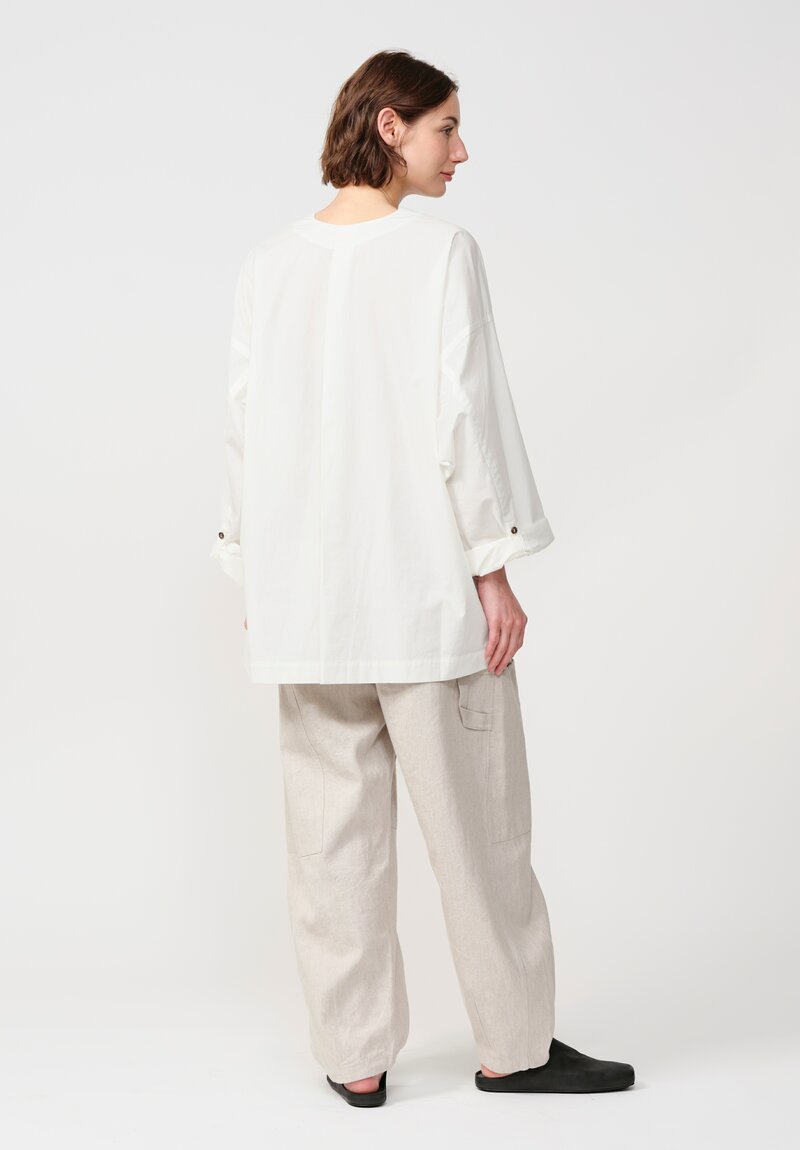 Jan Jan Van Essche Cotton Hemp Poplin Long-Sleeve Tunic