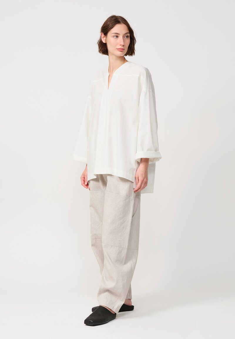 Jan Jan Van Essche Cotton Hemp Poplin Long-Sleeve Tunic