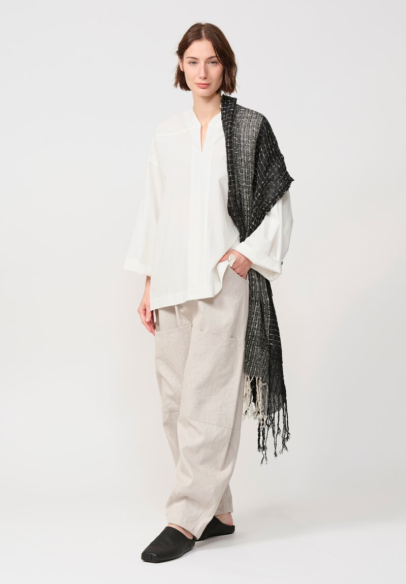 Jan Jan Van Essche Cotton Hemp Poplin Long-Sleeve Tunic