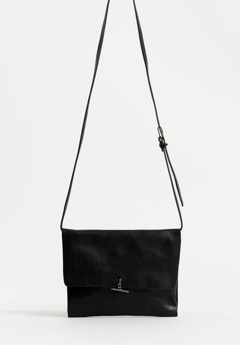 Daniele Basta Leather Deng Piccola TP Crossbody Bag Black