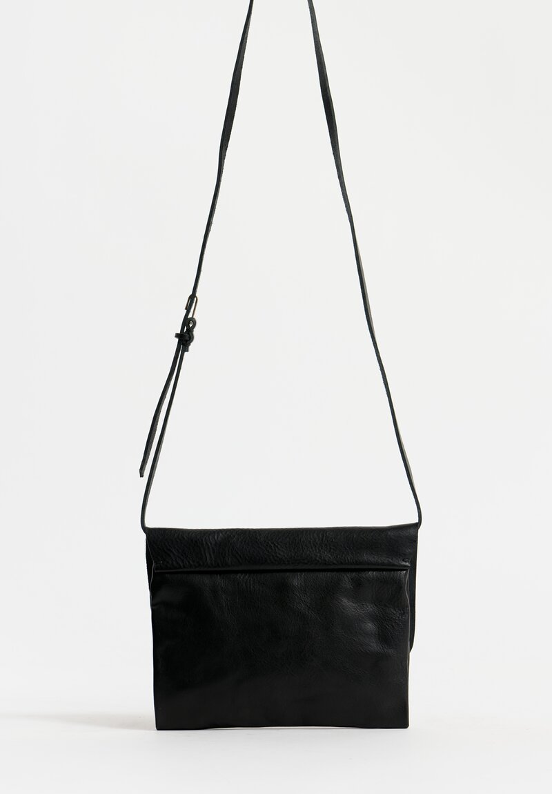 Daniele Basta Leather Deng Piccola TP Crossbody Bag Black