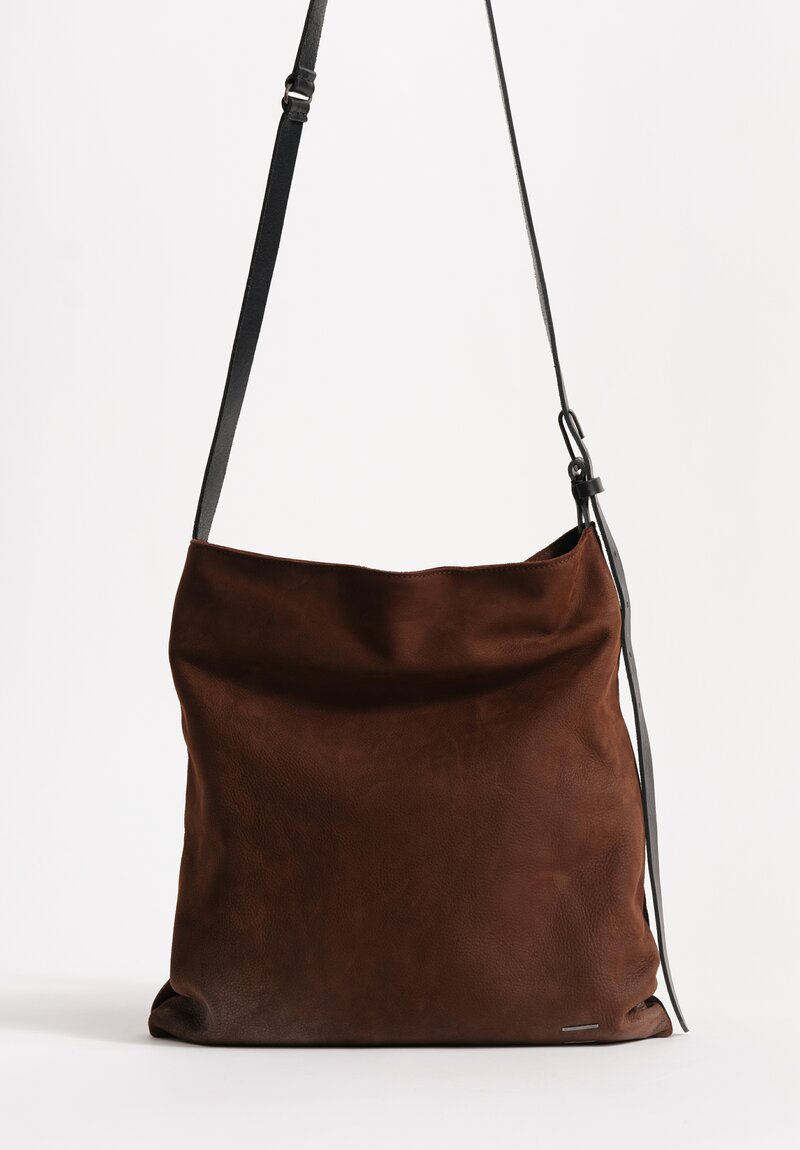 Daniele Basta Leather Masti Silver-Dusted Tote Handbag