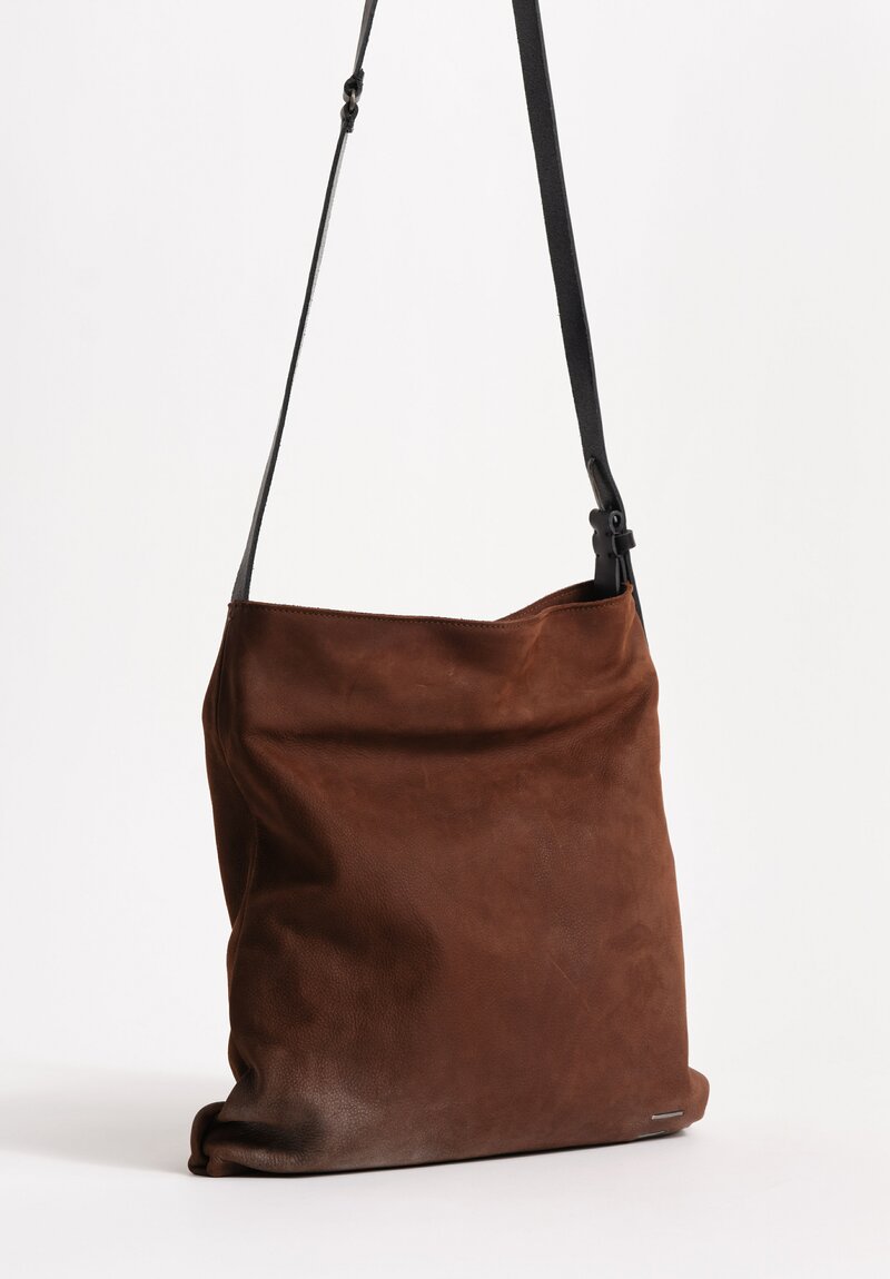 Daniele Basta Leather Masti Silver-Dusted Tote Handbag