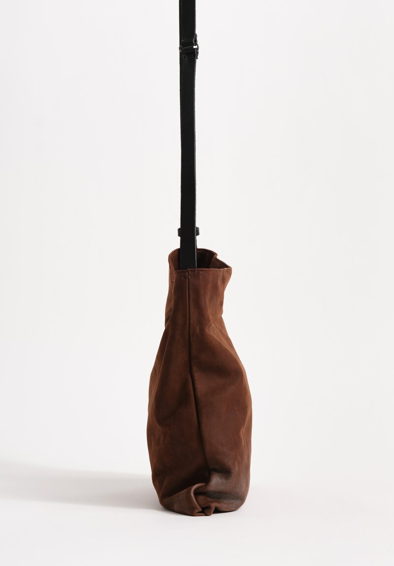 Daniele Basta Leather Masti Silver-Dusted Tote Handbag