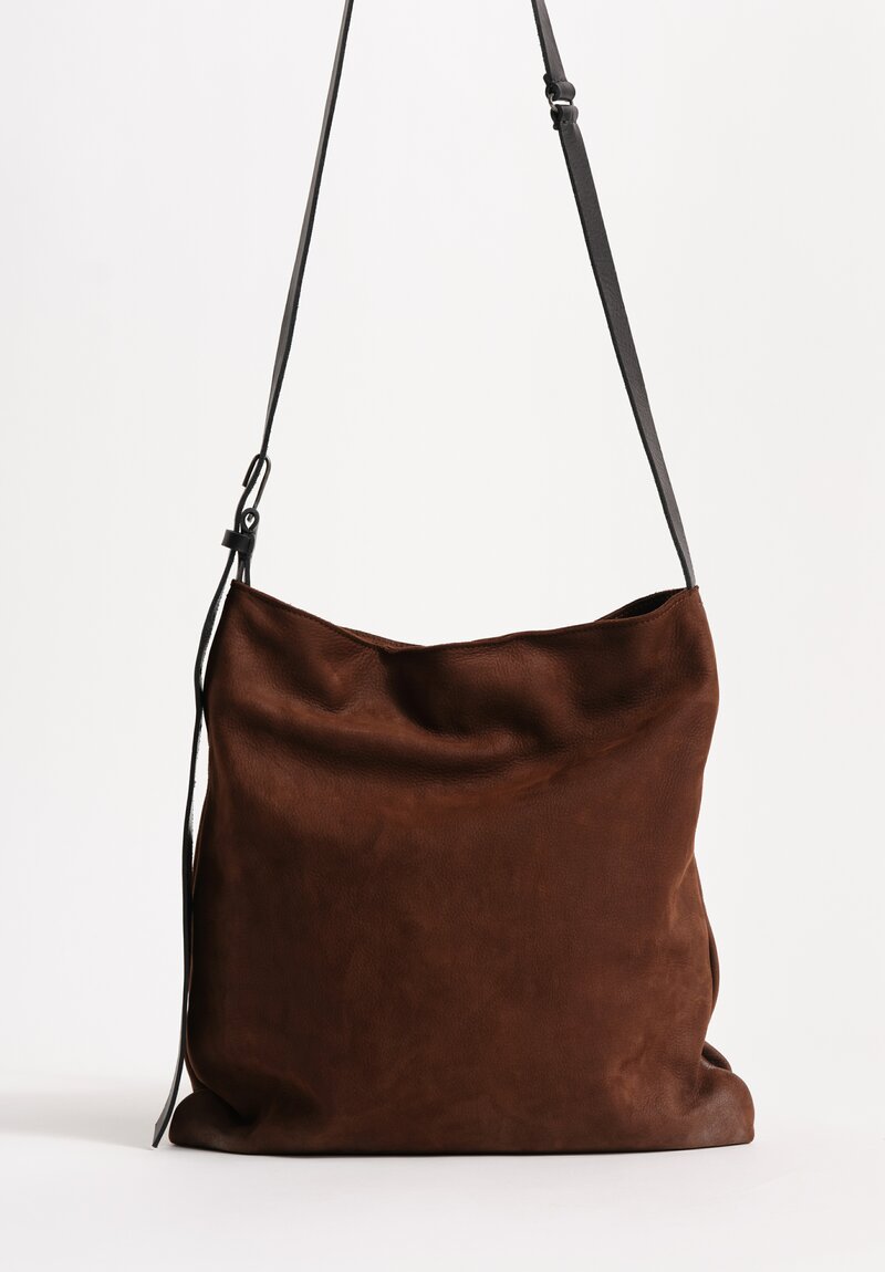 Daniele Basta Leather Masti Silver-Dusted Tote Handbag