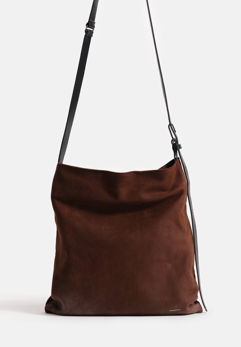 Daniele Basta Leather Masti Silver-Dusted Tote Handbag